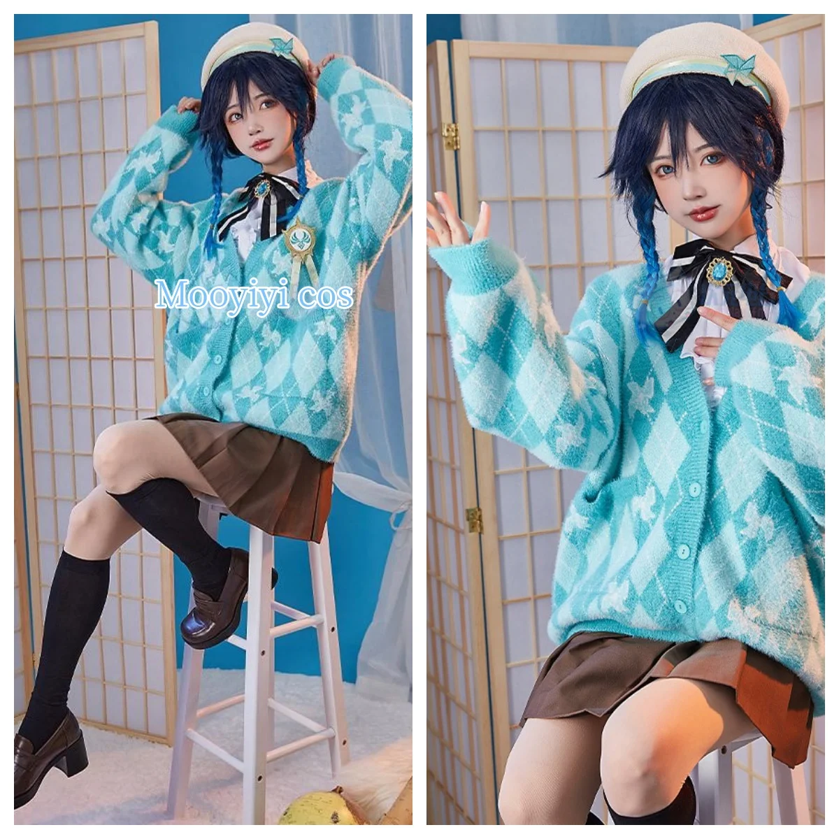 

Autumn Game Genshin Impact Venti Cosplay costume Halloween Christmas Role Playing Party Comic Exhibition Game Anime S-XL sweater