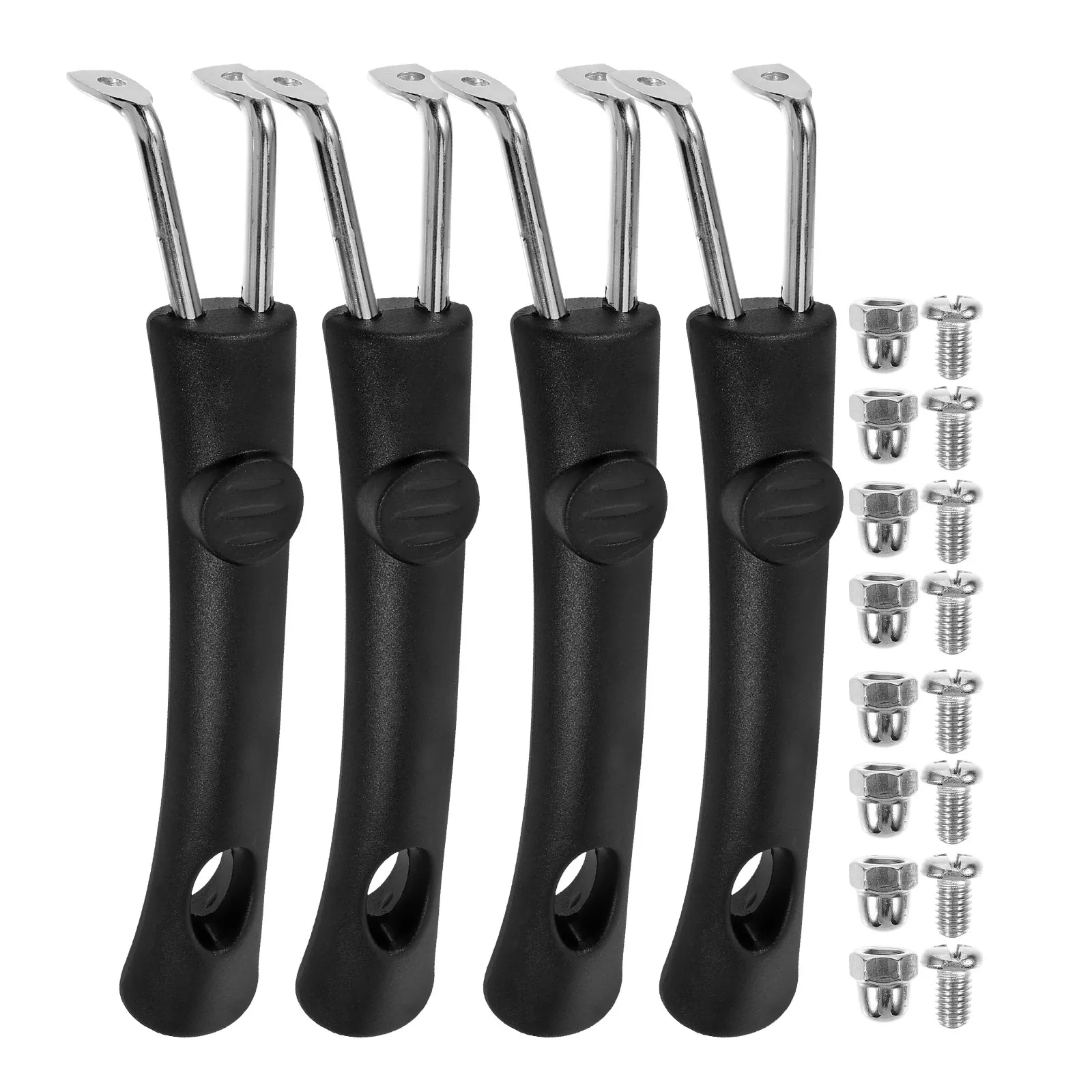1Set Premium Stainless Steel Pot Handle Replacement for Milk Pans Fry Pans and Woks Easy Install Remove Comfort Grip Cookware