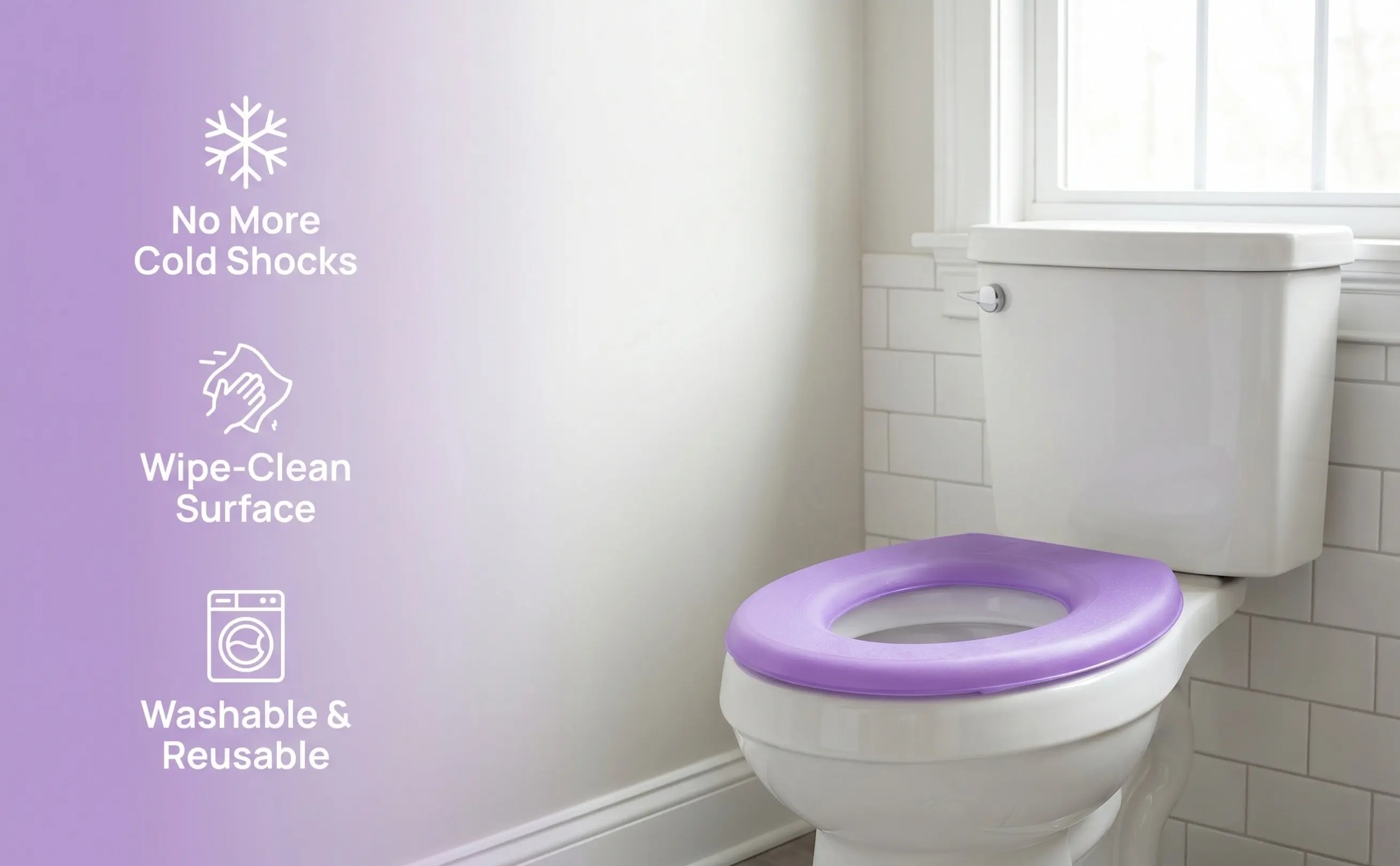 2Pcs Thick Waterproof Warm Toilet Cushion Eva Bathroom Seat Pad Washable Soft Summer Toilet Mat Home Hotel Bathroom Supply