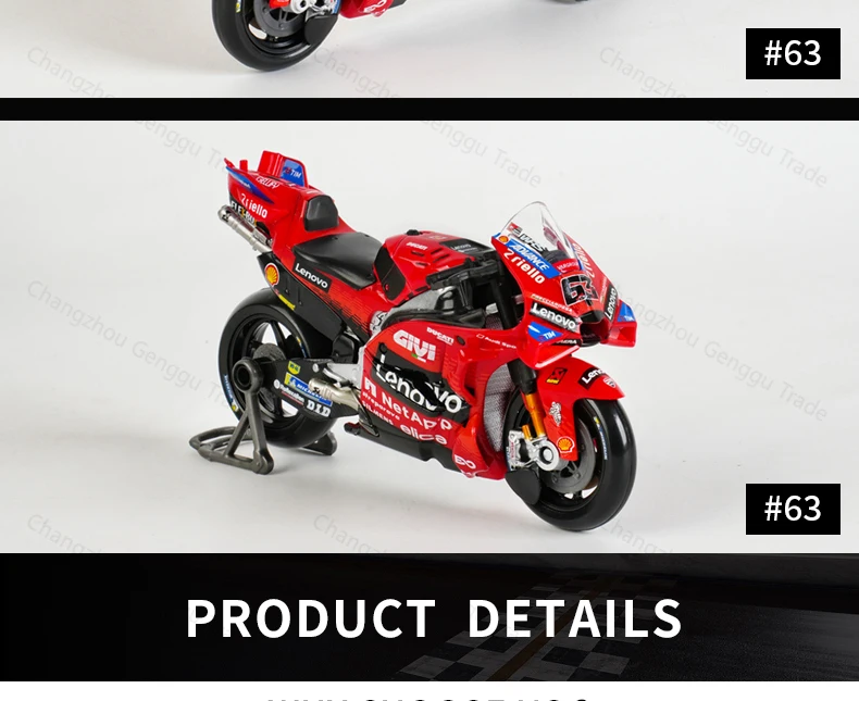 Maisto 1:18 2025 Ducati Lenovo Team Marc Marquez Racing Moto GP Repsol Team Druckguss-Fahrzeuge Sammlerstück Motorrad-Modell Spielzeug – Detail 7