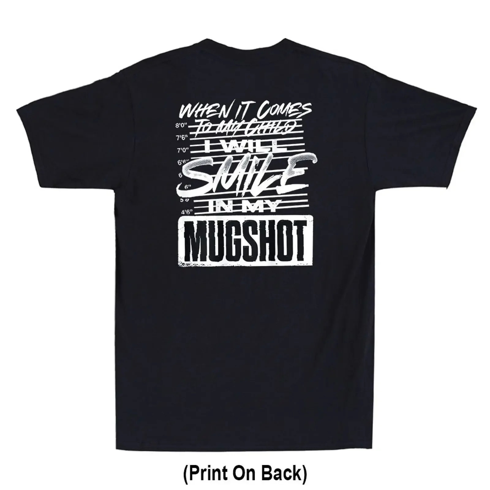 When It Comes to My Child I Will Smile in Mugshot On Back Vintage T Shirt vintage Washed streetwear Unisex Comfortable Soft