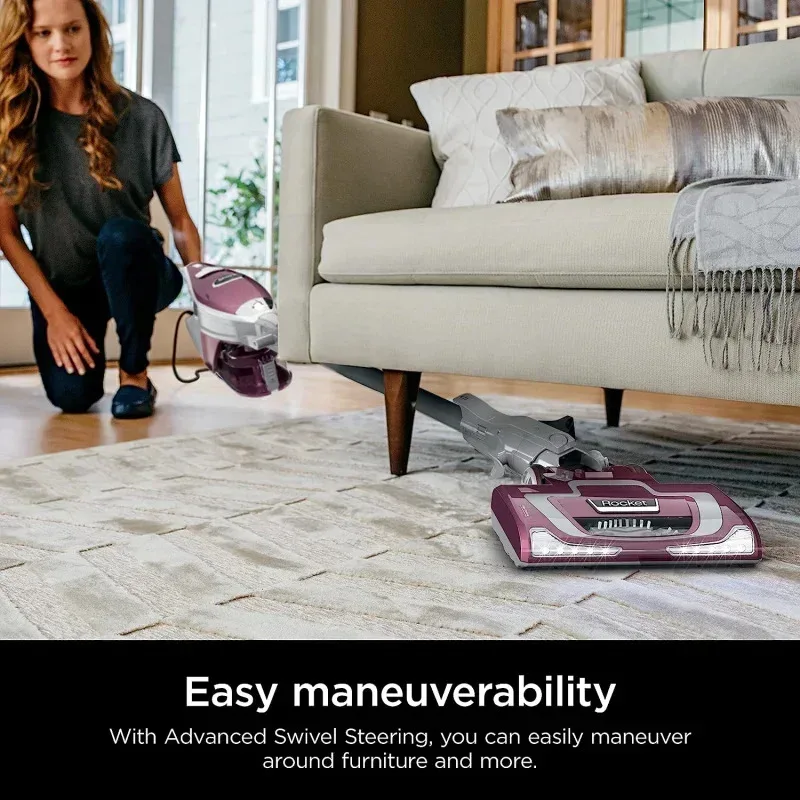 TGBFShark HV322 Rocket Deluxe Pro Corded Stick Vacuum LED Headlights,XL Dust Cup,for Pet Hair Pickup,Converts to a Hand Vac,Ali