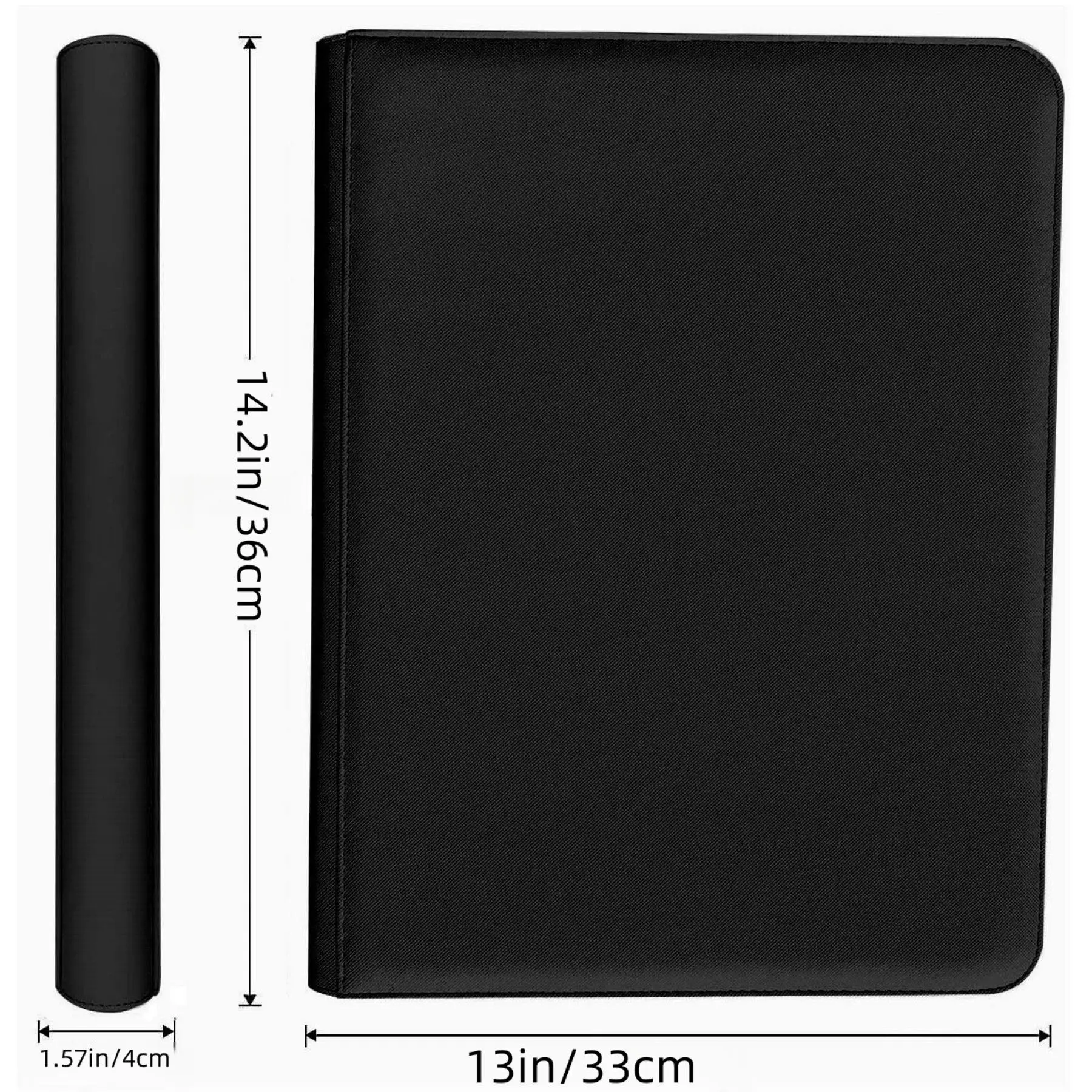 12Grid Zipper Card Album Binder Large Capacity 480-Pocket Collector Book for Pokemon Yu-Gi-Oh PTCG Sports Protects Cards