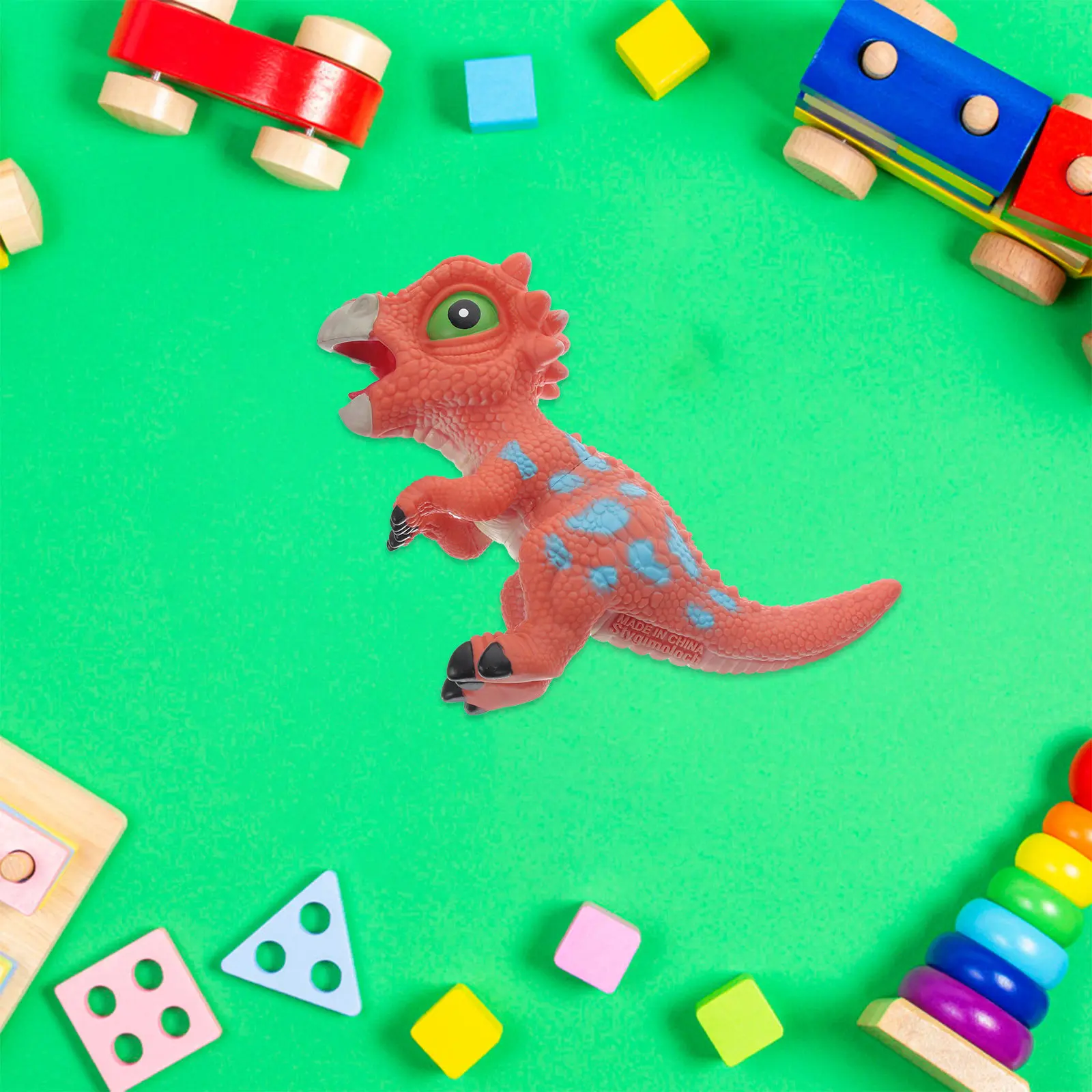 

Звуковая мини-фигурка динозавра из пластика, имитирующая звуки, развивающий подарок для детей, реалистичная фигурка животного, декор для рабочего стола