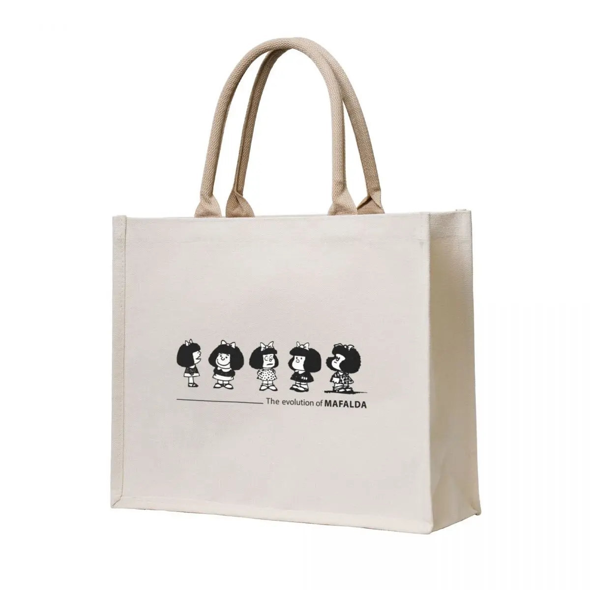 

The evolution of Mafalda comic cartoon Argentine quino Tote Bag Lady bags eco pack