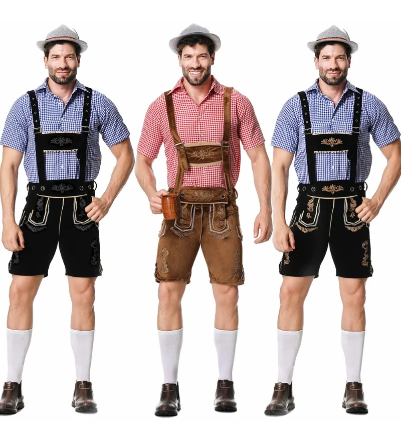 

Немецкий баварский Октоберфест, традиционный мужской пивной костюм для косплея для взрослых