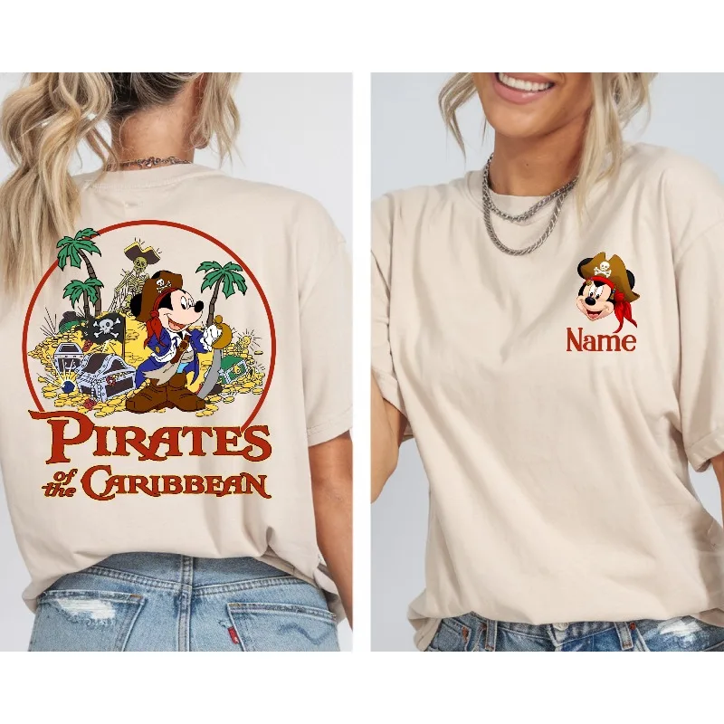 

Mickey Disney Pirate Shirt Disney Pirate Family Shirt Disney Cruise Line T-Shirt Unisex All-Season Base Shirt vintage clothes