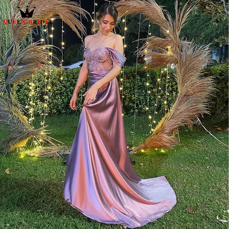 Charming Sweetheart Prom Dresses 2023 A-line Appliques Off the Shoulder robe de bal Femme Side Slit promísit veste Custom DT10