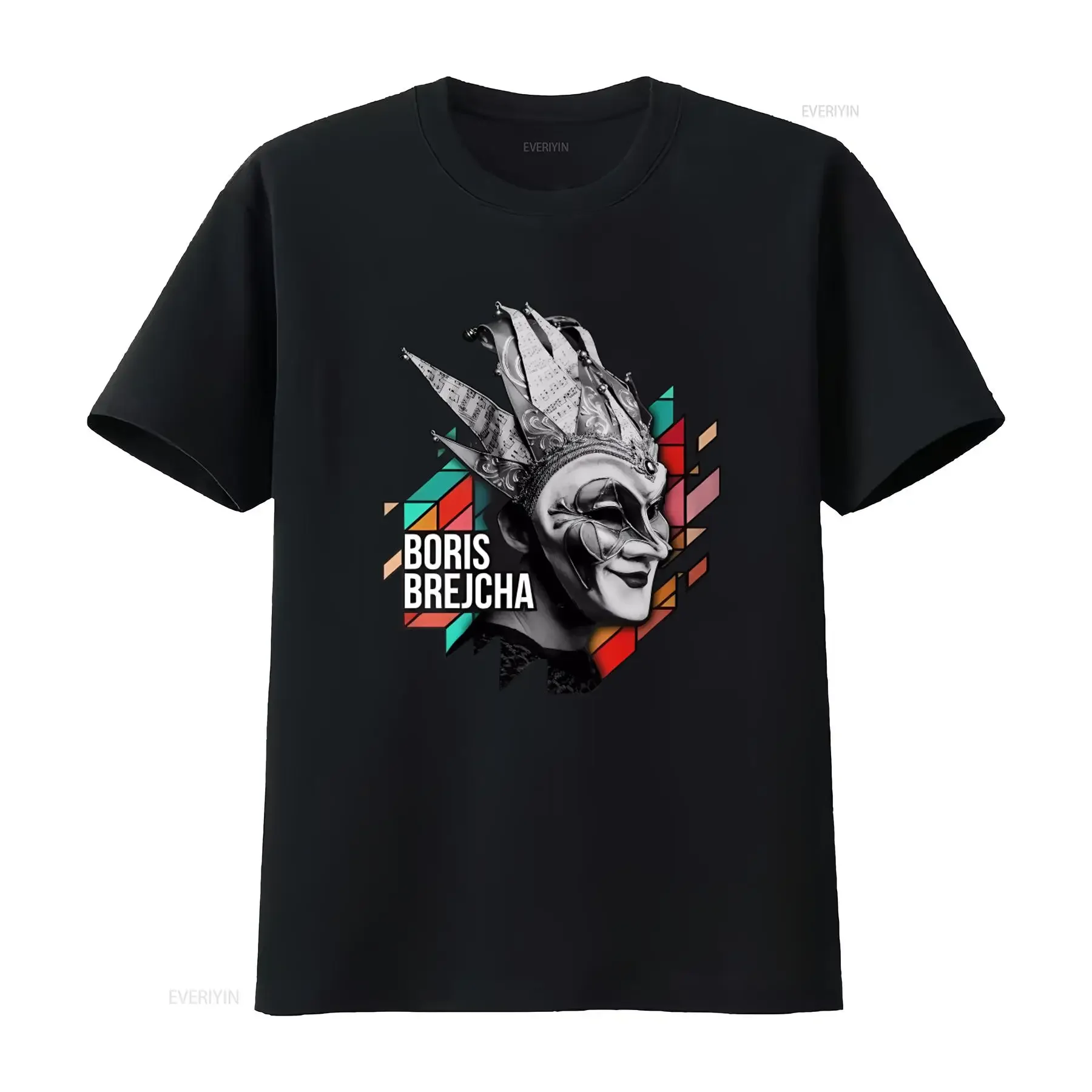 Футболка BORIS BREJCHA Mask T Shirt DJ High Tech Minimal Techno Music, размеры S-5XL, винтажная, с эффектом потертости, унисекс, модная, эластичная, мягкая, с графическим принтом