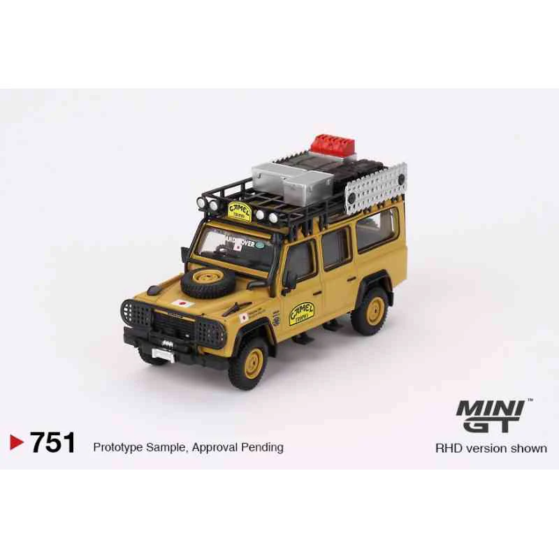 MINI 751 Land Rover Defender 110 Model GT 1:64 Camel Cup Alloy Children\'s Car Toy Model Collection Gift for Family and Friends