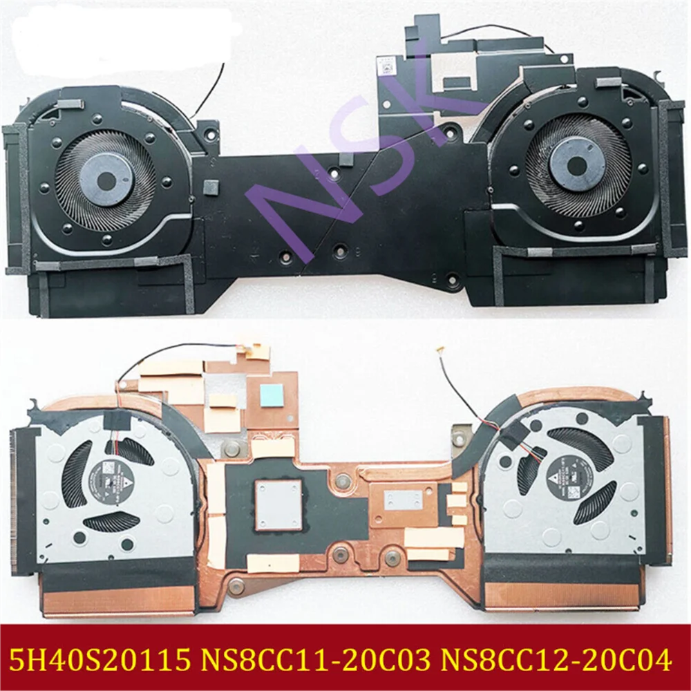 

Original 5H40S20115 FOR Lenovo Legion 7i 7-15IMH Y750-15 Y9000K CPU Graphics Heatsink Fan 100% Test OK