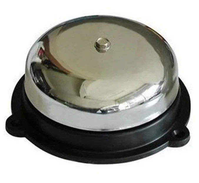 4 inch 220V diameter 100mm chrome hammering type special school bell factory round no spark