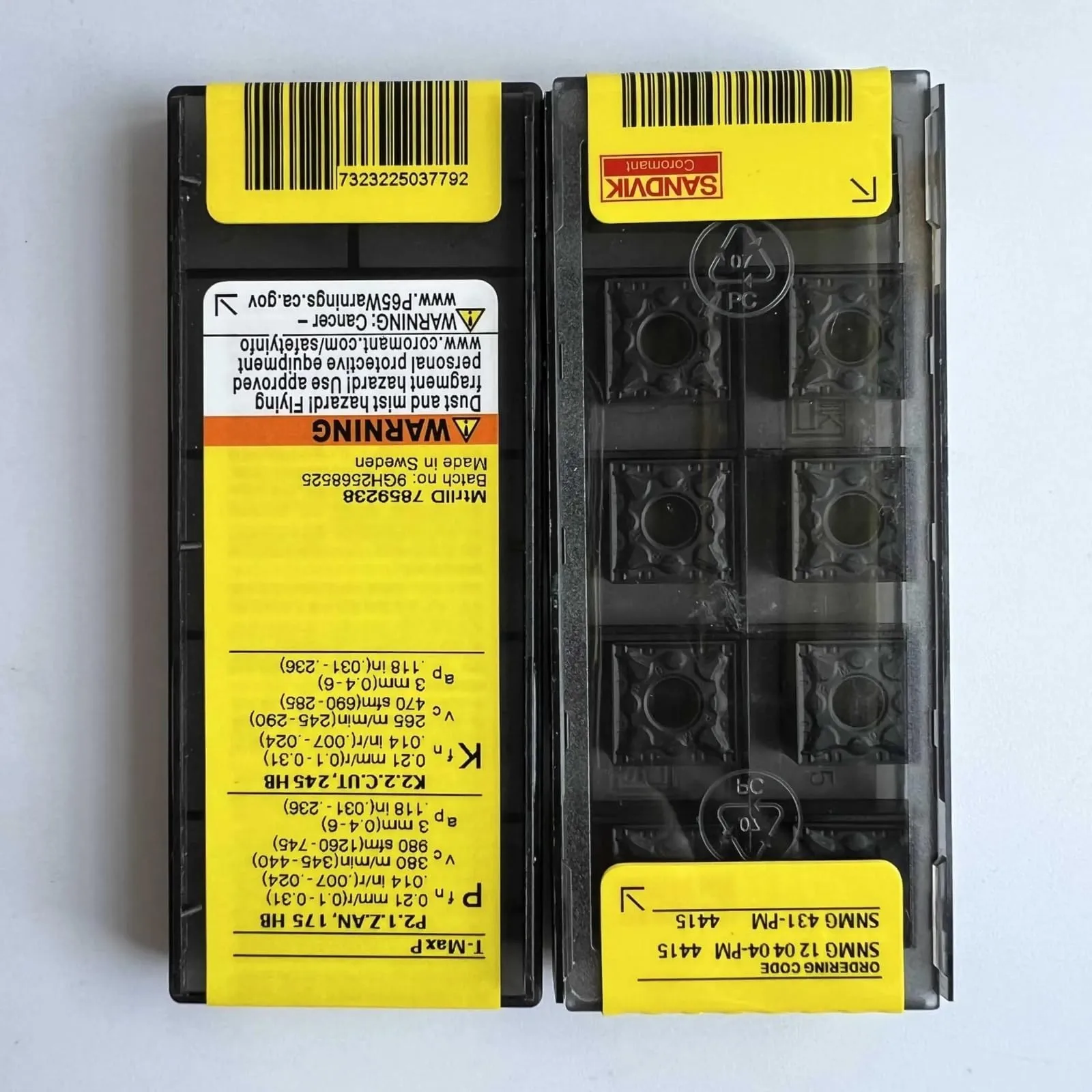 

Original SANDVIK / SNMG120404-PM 4415 / Hard alloy CNC Blade 10 Pcs