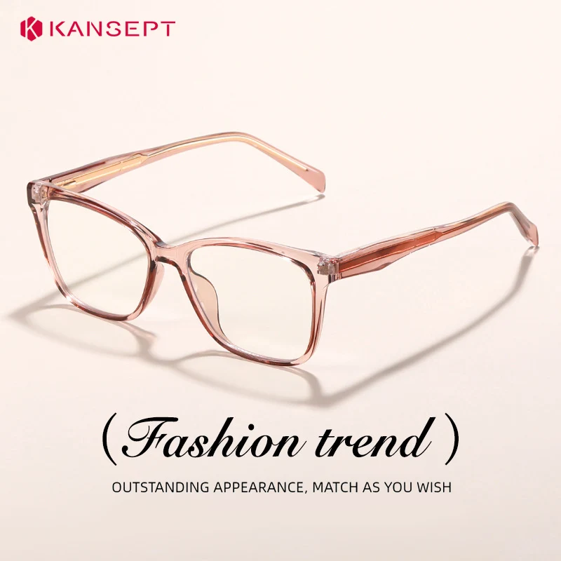 Kansept óculos de grau feminino homem estilo lunette lentes de miopia vidro de olho para mulher óculos transparentes-3