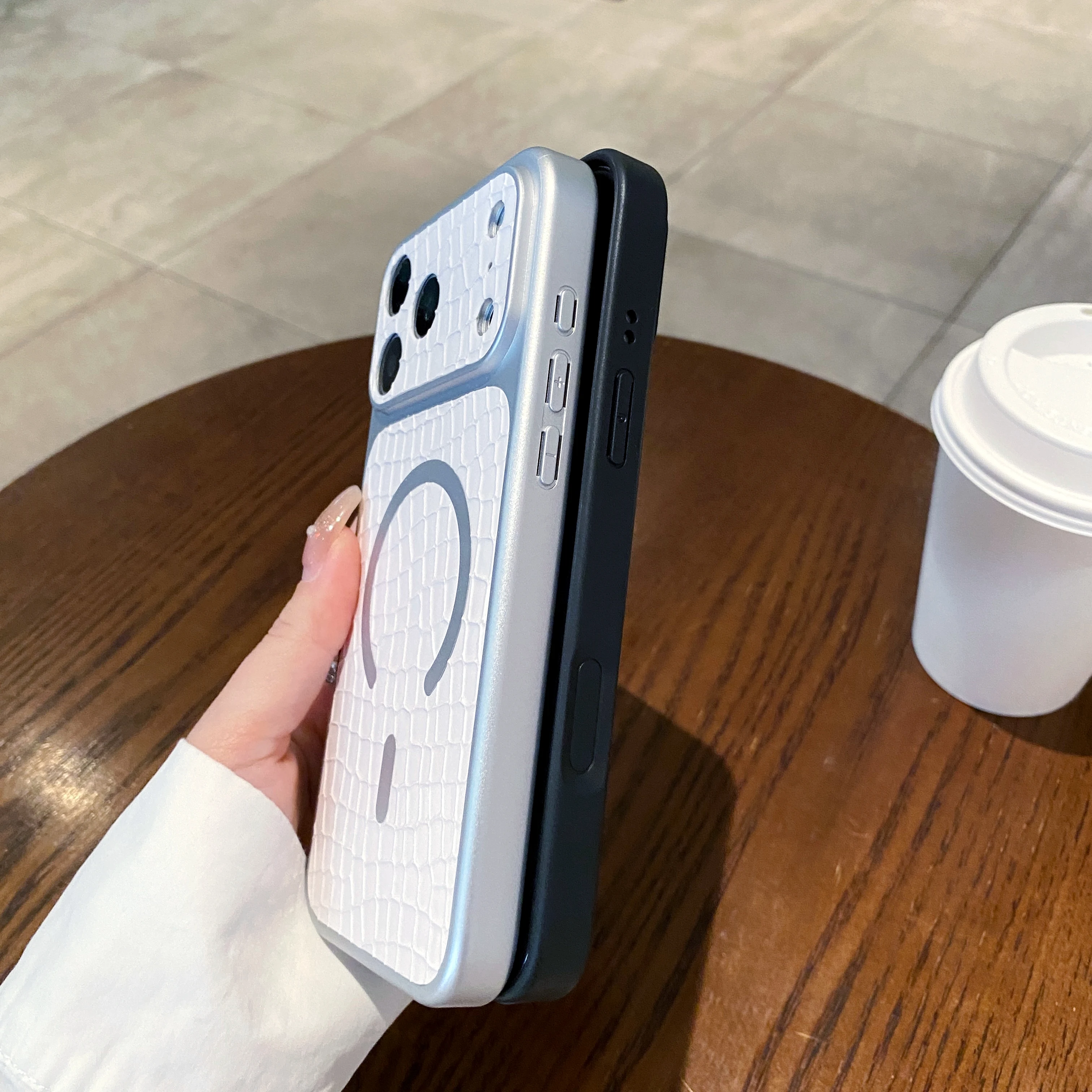 الفاخرة الحيوان بو الجلود المغناطيسي جذب الحال بالنسبة آيفون 17 16 15 14 غطاء الهاتف 15 14 13 برو ماكس لينة للصدمات الظهر فوندا #3