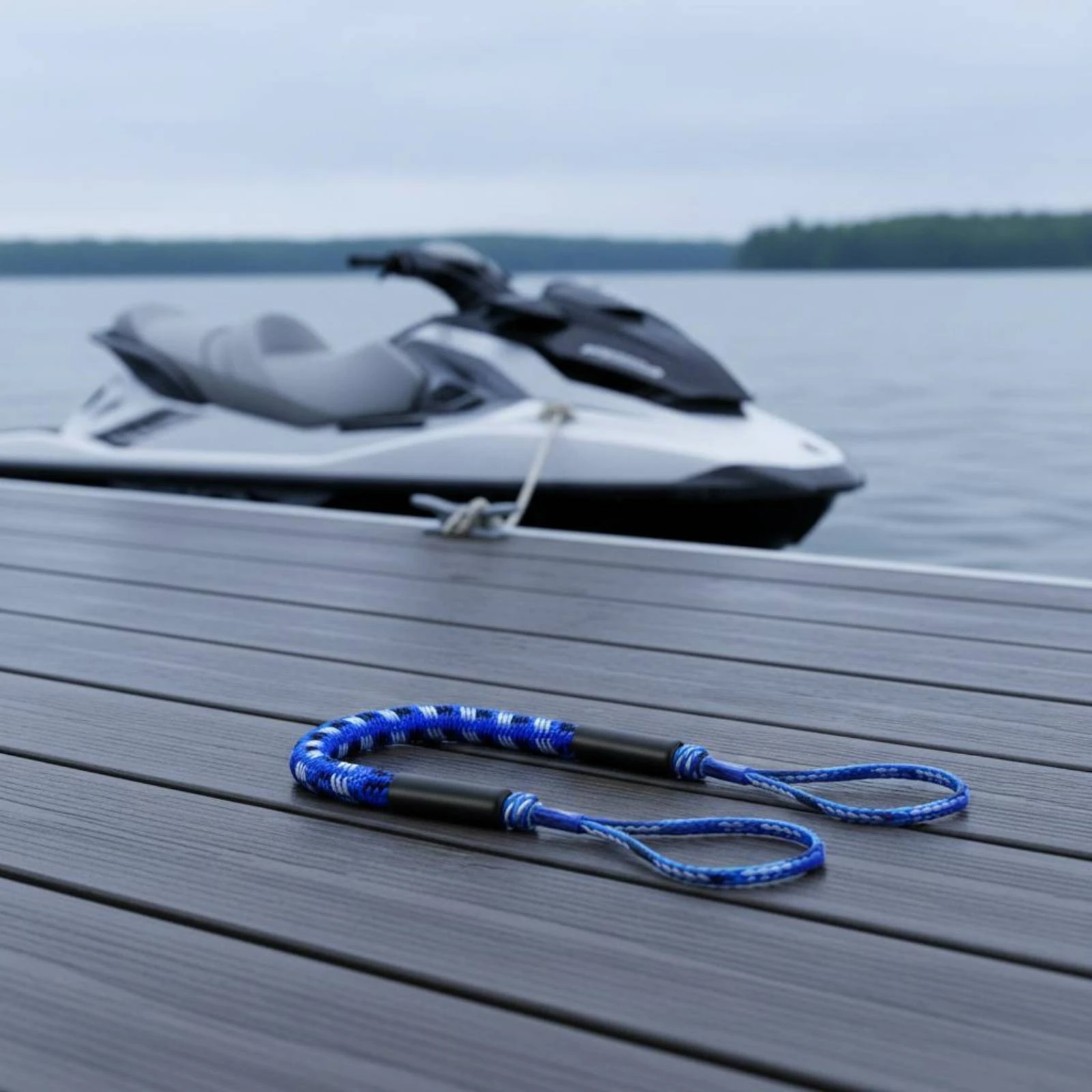 Bungee Dock Line Adjustment Tube Elastic Mooring Rope Looped End Dock Line Quick Docking Braided Elastic Rope Heavy Duty