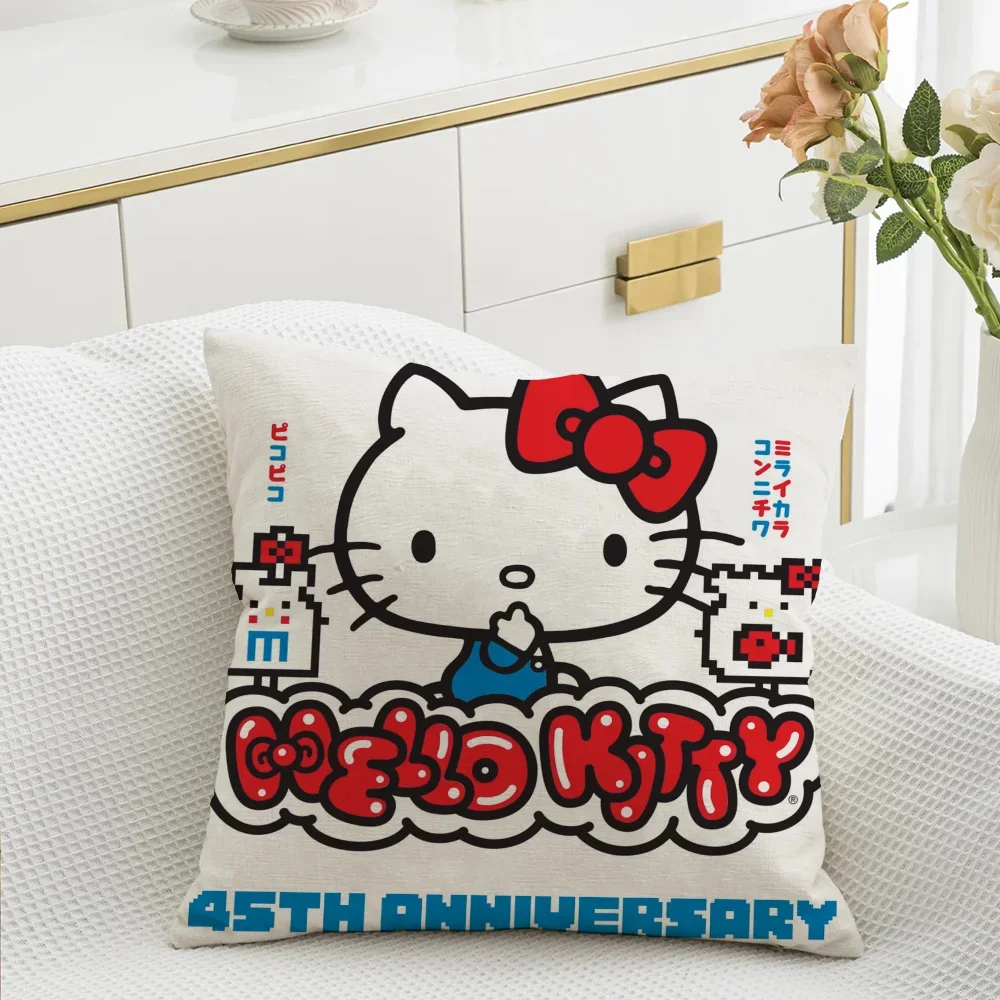 Throw Pillow Covers Hello Kitty Decorative Pillows for Sofa Cushions Cover Home and Decoration Luxury Living Room Decoration