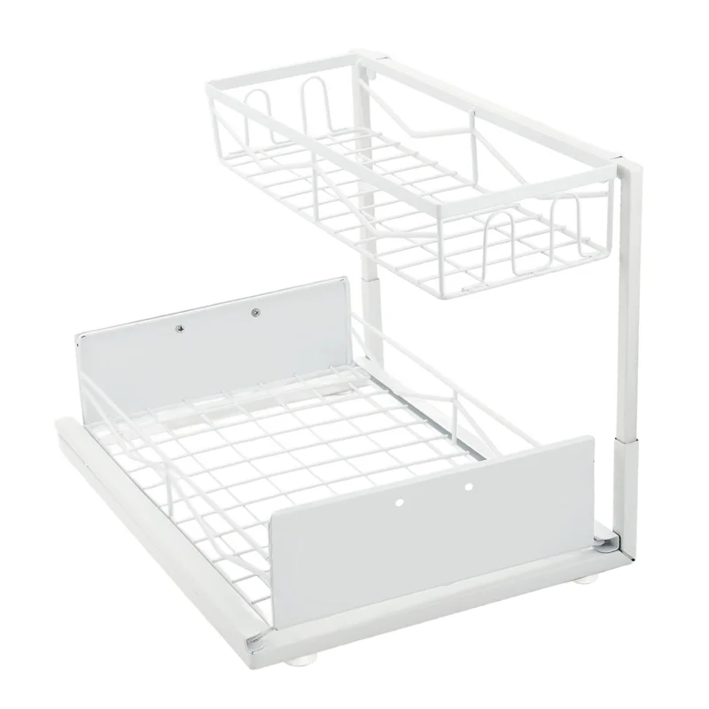 

ABZC-Кухонные стеллажи для хранения, полки для хранения в шкафу, многослойные выдвижные стеллажи для ящиков под раковиной