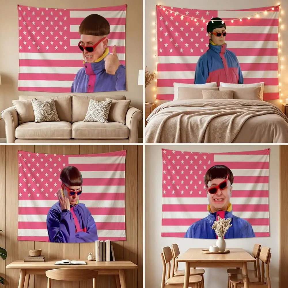 American Singer O-Oliver Tree Tapestry Custom Living Bedroom Party Dormitory Interior Wall Bohemian Decoration Attached Clip