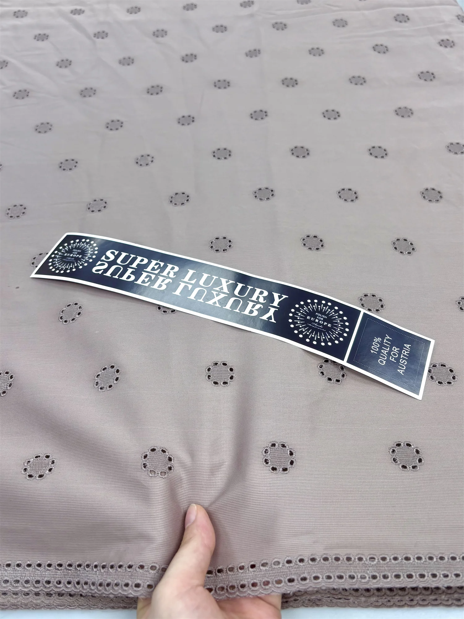 

Smooth African Men Cotton Lace Fabric 5 Yards 2025 Swiss Voile High Quality Nigerian Cotton Lace Fabric For Sew Diy Men Cloth XX