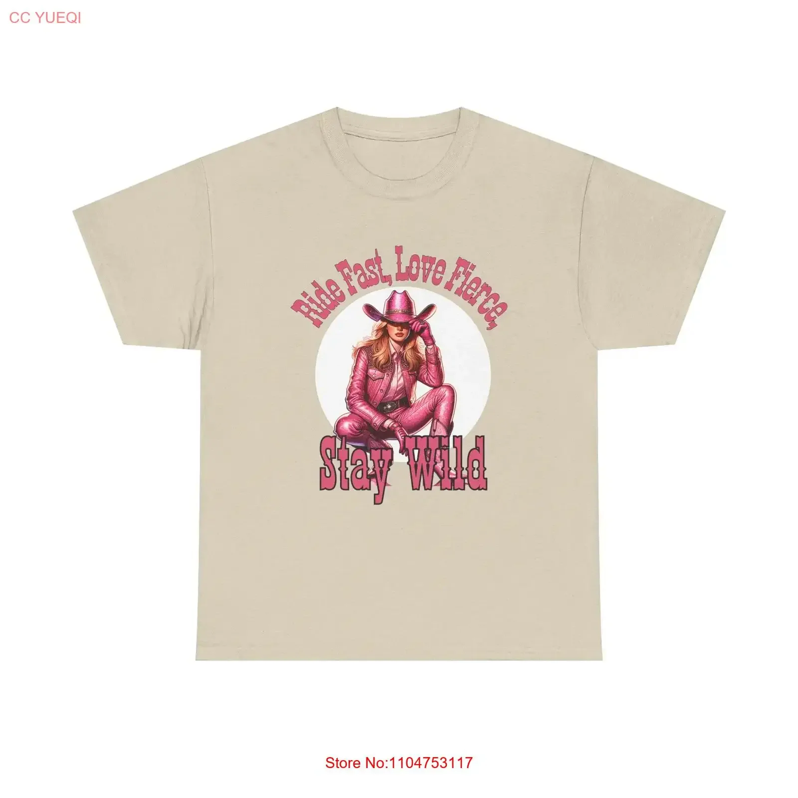Ride Fast Love Fierce Stay Wild T Shirt Ladies for Her Women's top vintage Washed Soft fashion Top For Everyday Wear Casual