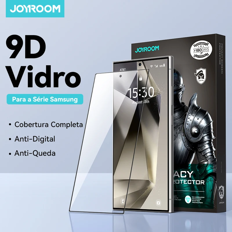 Protetor de Tela de Vidro HD Joyroom para Samsung S26 S25 S24 Ultra, Cobertura Total 9H para Galaxy S26 Ultra S26 S26+