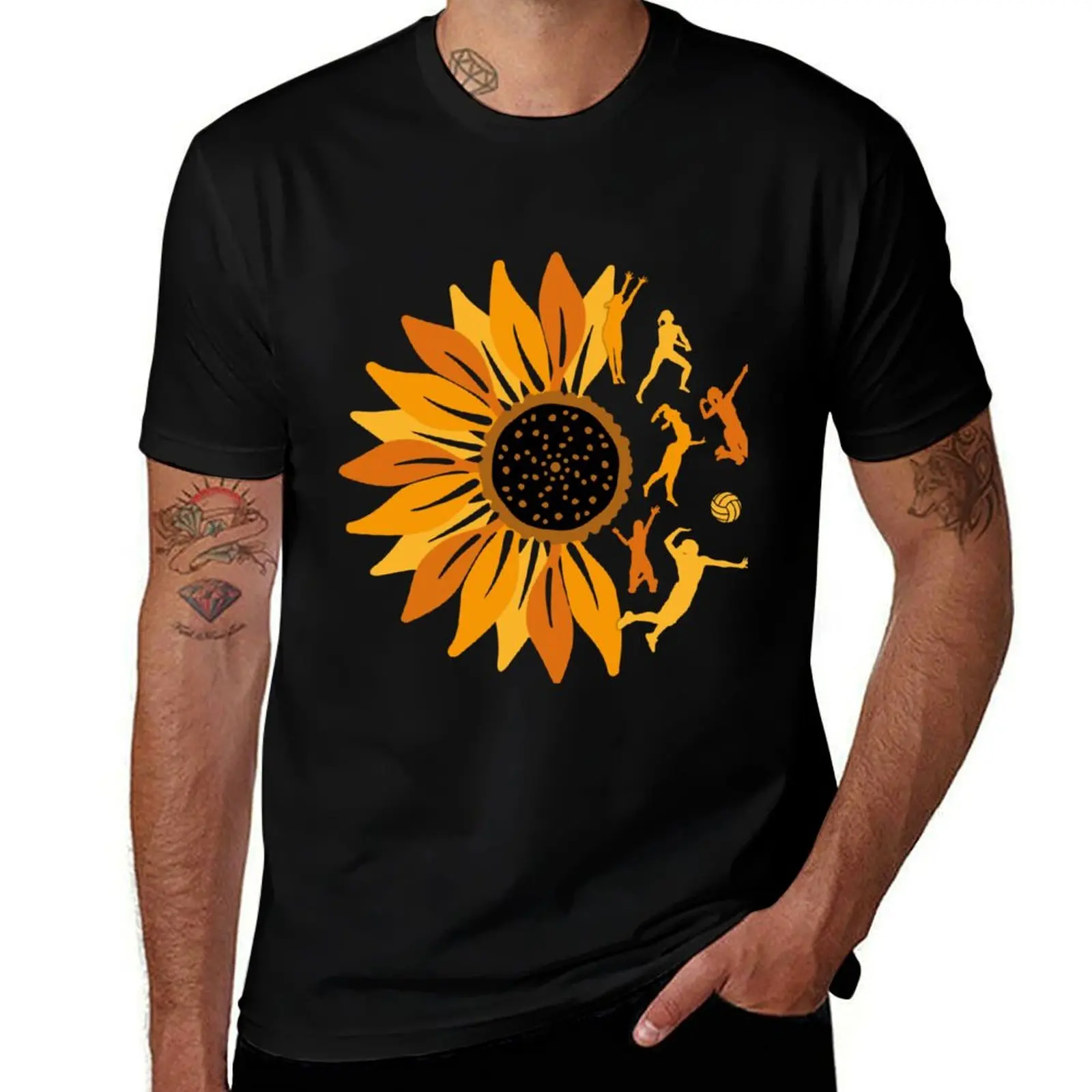 

Sunflower Volleyball T-Shirt t shirts for man cotton t shirts for man cotton soft
