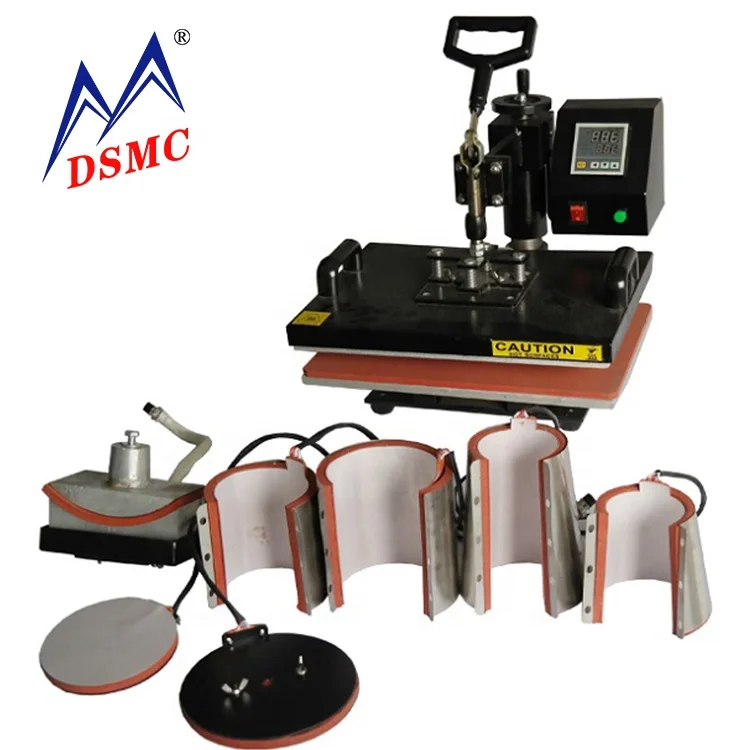 Factory Direct Sale 8 in 1 Combo Heat Transfer Machine Sublimation Heatpress Printing Tshirt Machine
