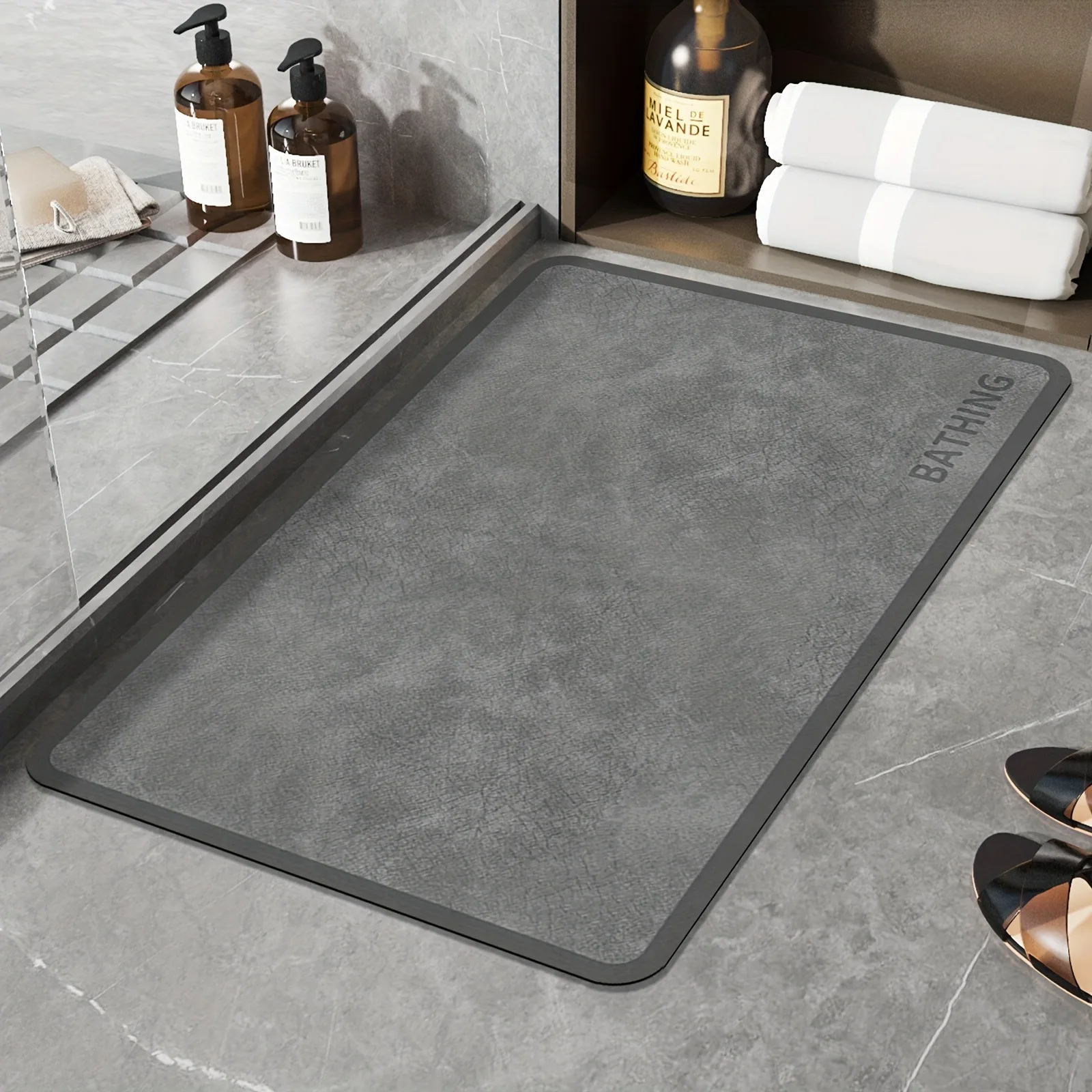 

Bathroom Mat Super Absorbent Floor Mats Toilet Anti-slip Carpet Toilet Doormat Washable Entrance Door Mats Bathtub Rug 욕실 매트 양탄자