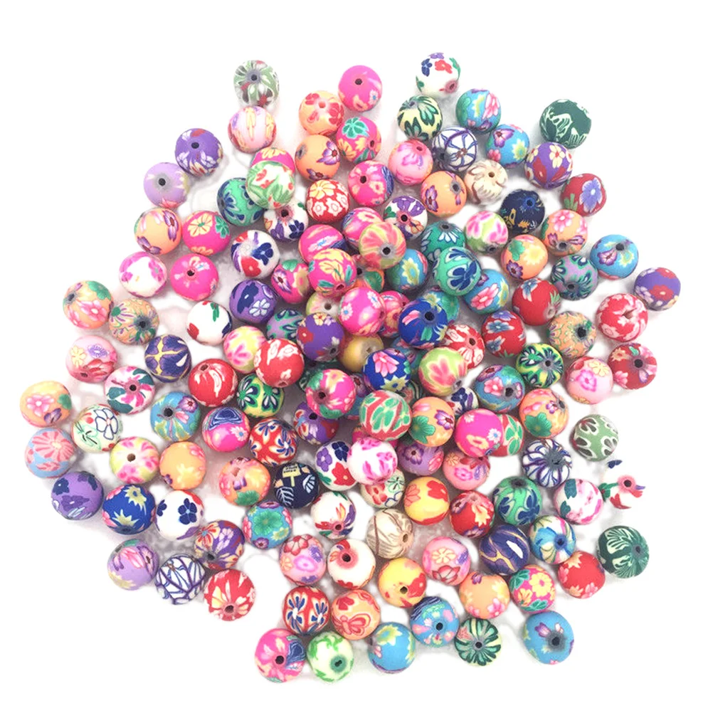 

300Pcs 10mm Multicolor Polymer Clay Beads Eco-Friendly DIY Jewelry Making Supplies for Craft Projects Clay Beads