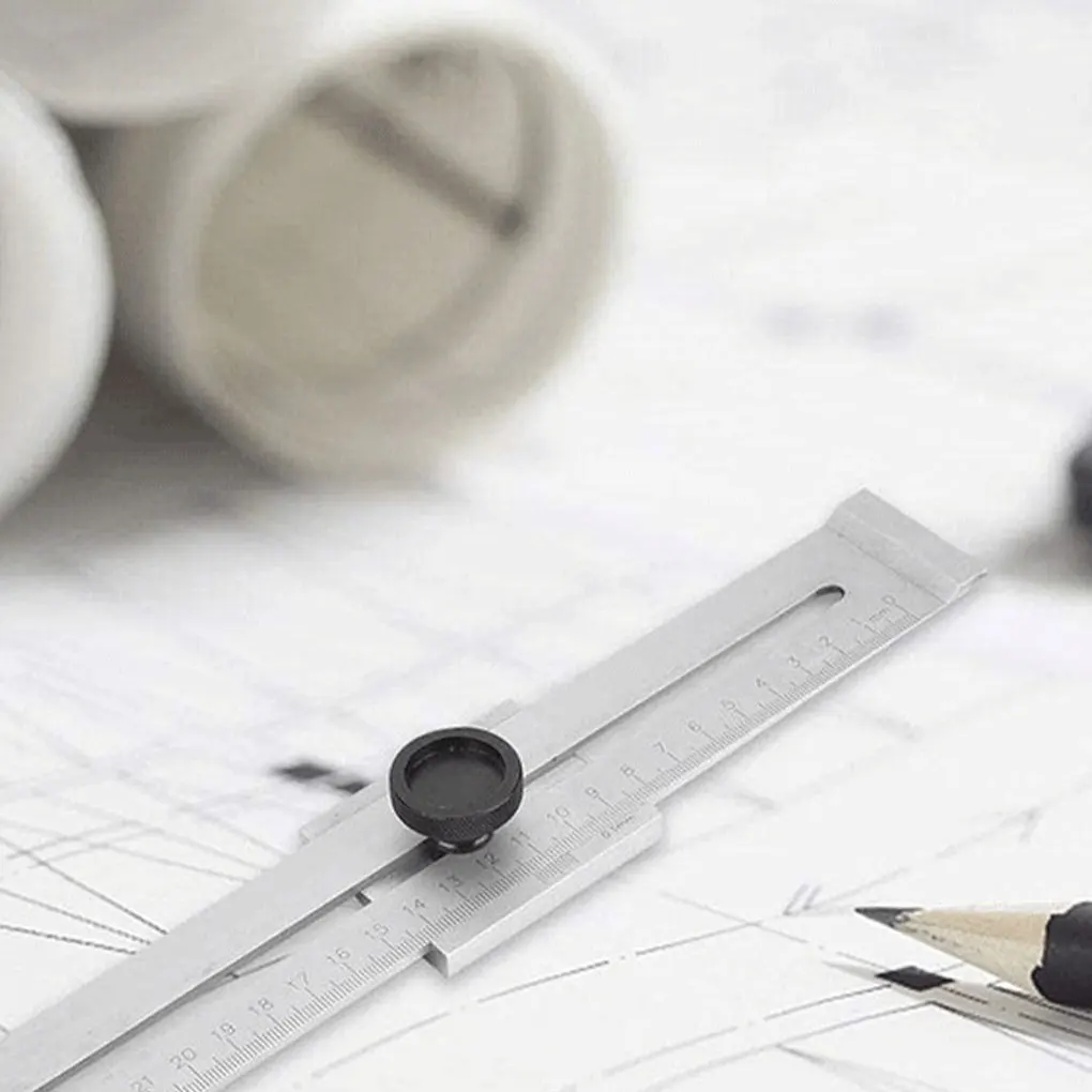 Marker Line Ruler Carbon Steel Precise Screw Cutting Gauge Measuring Tool Tools Scale Plate Industrial Scriber