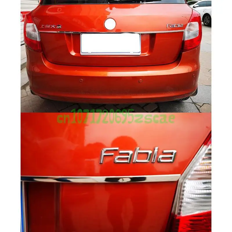 

Для Skoda Fabia 2008-2014 2015 2016 2017 2018 2019 задняя крышка багажника, накладка на багажник, декоративная полоса, автомобильные аксессуары