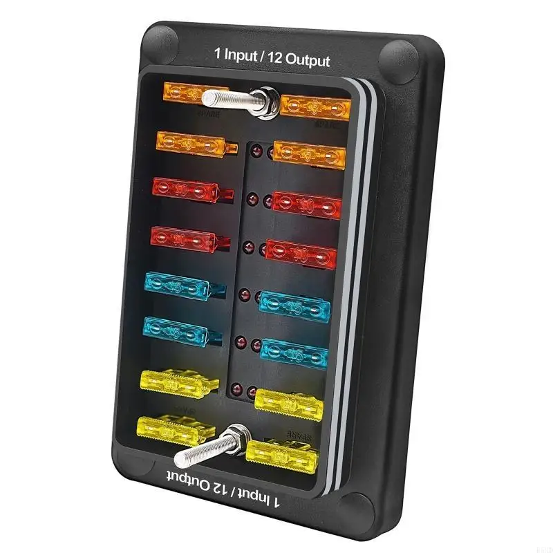 

B5XD Block With Ground Circuit Box Holder for Protection Cover LED Light Indicat