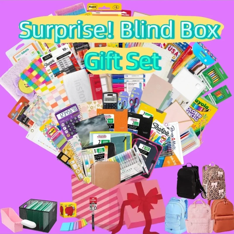 Las cajas sorpresa de papelería ya están aquí con sorpresas! Mochilas, estuches para lápices, rotuladores de acuarela: ¡todo lo que podrías desear!