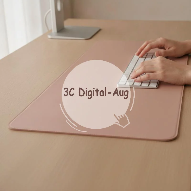 High End Large PU Leather Mouse Pad Non-Slip Waterproof Desk Protector Mat for Office Gift Home Use