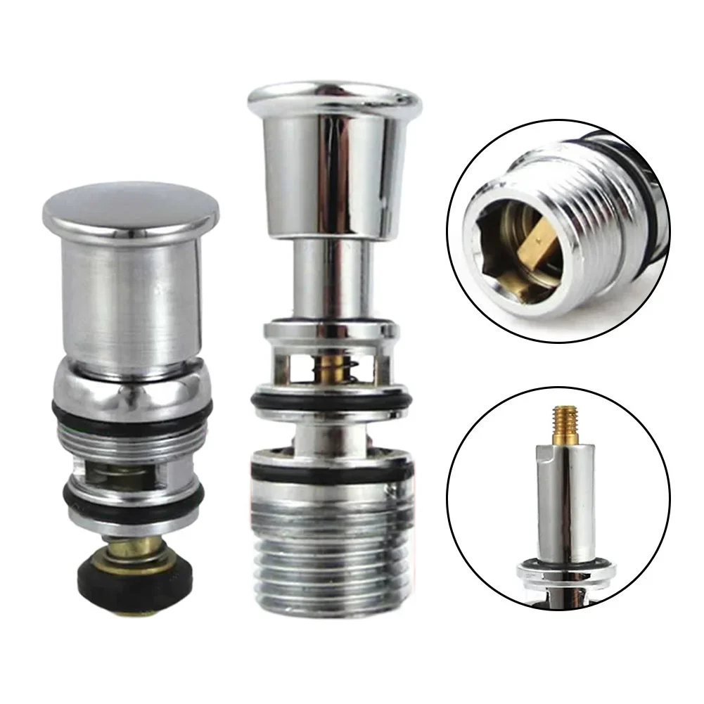 1pc Shower Switch Valve SpringLoaded Pull-up Water Diverter Triple Bathtub Humid Bathroom Plumbing Faucet Water Core Distributor