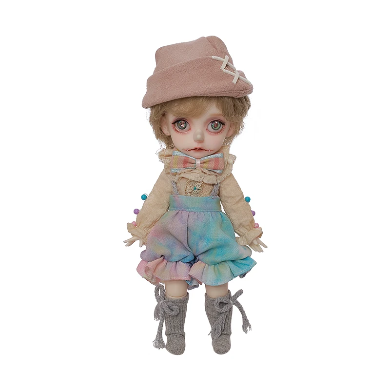 Cuerpo de tortilla para cachorro, mago de circo Retro BJD 1/6 con nariz a presión, marioneta de resina Shugafairy, conjunto completo de muñeca artística