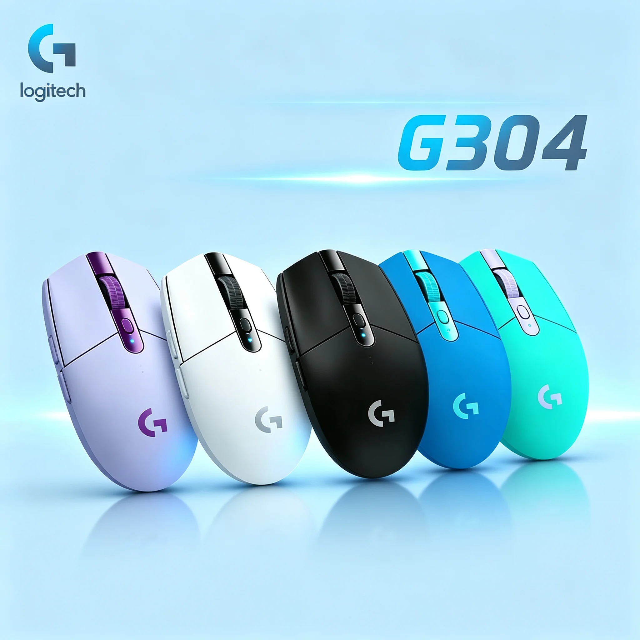 Light‑Body Logitech G304 Wireless Gaming Mouse Stable Cursor Movement Multi‑Color Available Mice For Gamer Daily Usage