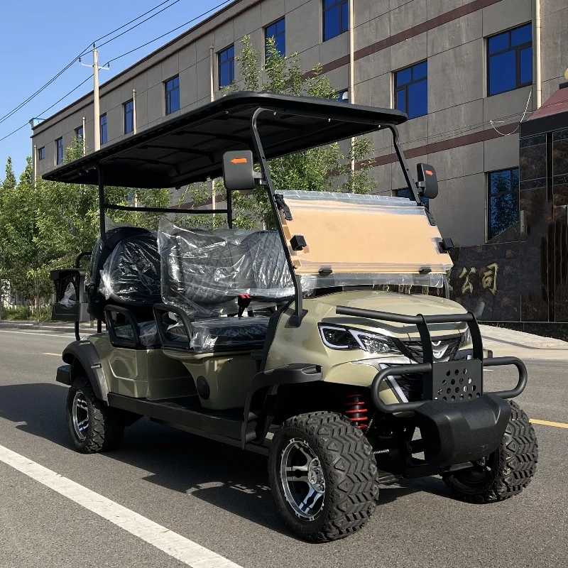 

2025 New Ex-factory Price 2-Seater 4-Seater 60V Electric Utility Vehicle Off-Road Electric Golf Cart Club Car Hunting Car