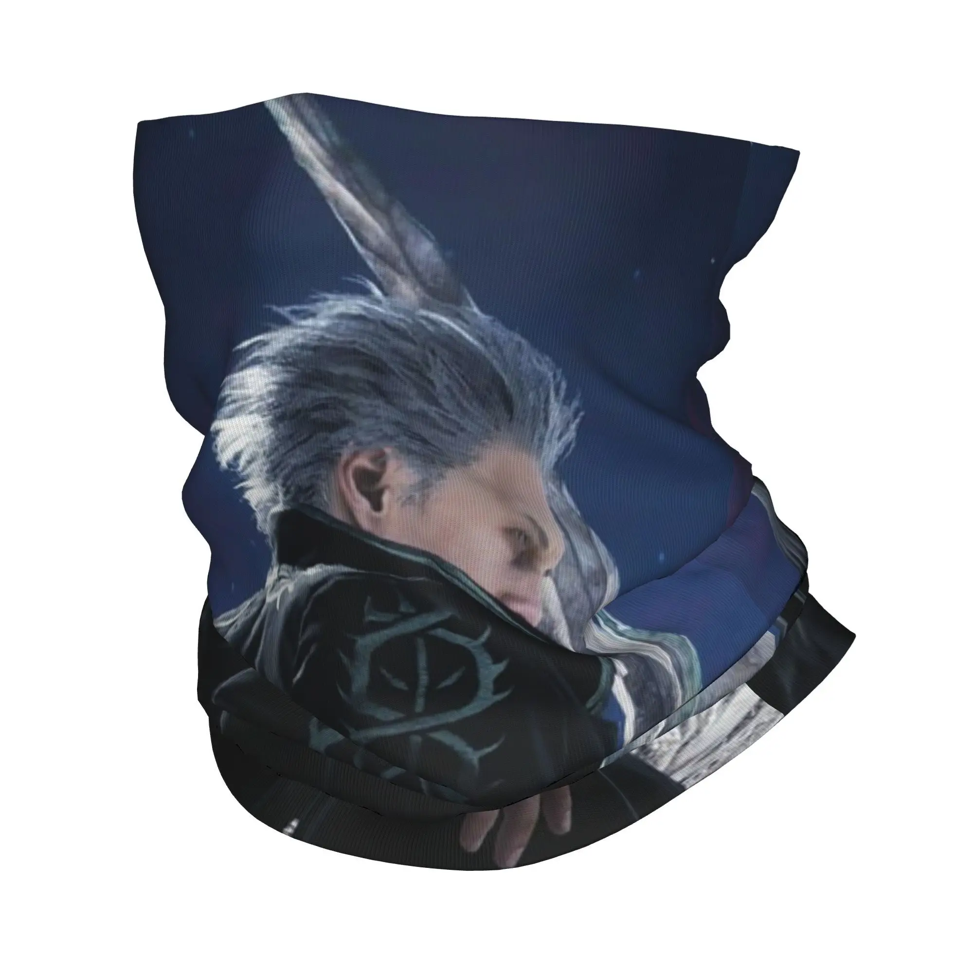 

Vergil From the Devil May Cry Seri Бандана на шею с принтом Шарф Теплая маска для лица Велоспорт Унисекс Взрослый Ветрозащитный