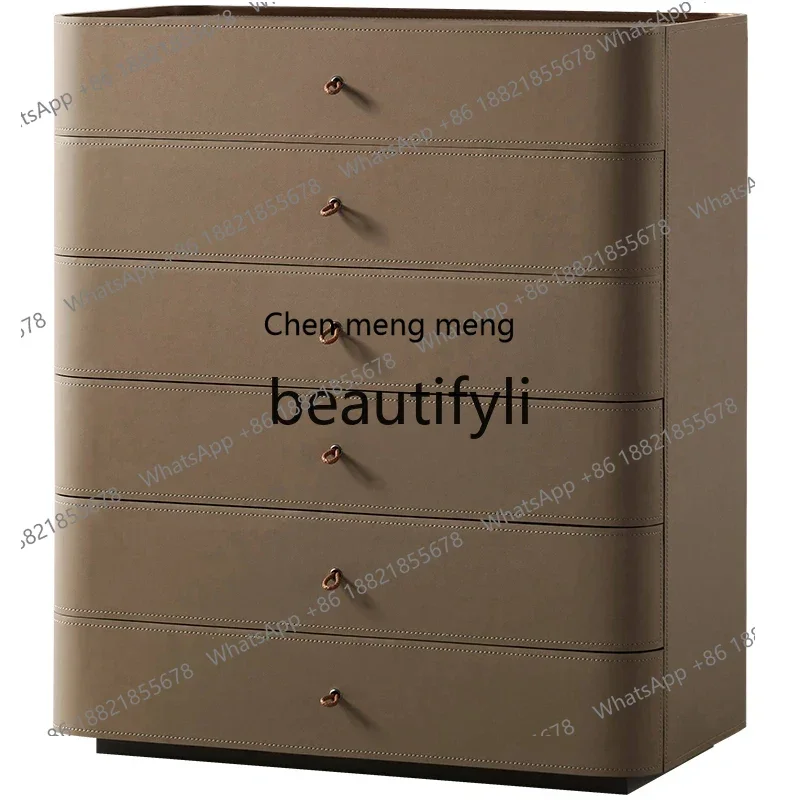 ss8350 New Modern luxury walnut drawer storage cabinet s8350