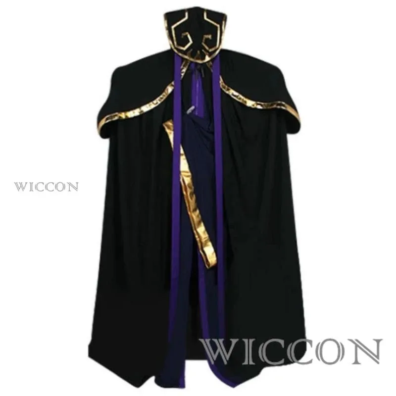 أنيمي أفرلورد إينز أوال ثوب تأثيري حلي عباءة سوداء موحدة هالوين مرحلة الأداء كرنفال حفلة لعب الأدوار البدلة