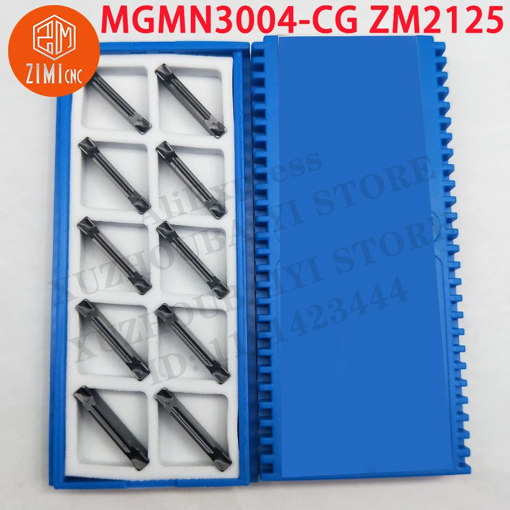 

MGMN3004-CG ZM2125 MGMN3004-CG carbide Grooving Inserts metal CNC slotted insert Quick Chip External Holder Cutting Tool Turning