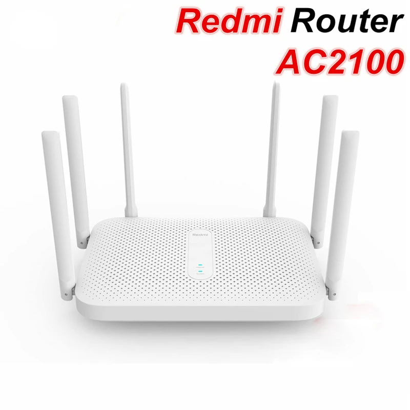 Mijia Redmi AC2100 Router Gigabit Router Wireless Dual-Band ripetitore Wifi con 6 antenne ad alto guadagno configurazione a copertura più ampia XIAMI