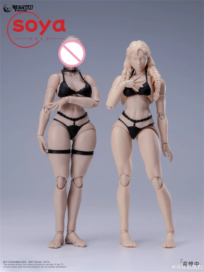 Przedsprzedaż【1 kwartał 2026】Notaman Nt-04 1/12 Super Elastyczna Figurka Żeńska z Ruchomymi Stawami, Żołnierka, Model do Malowania Artystycznego, Zabawka