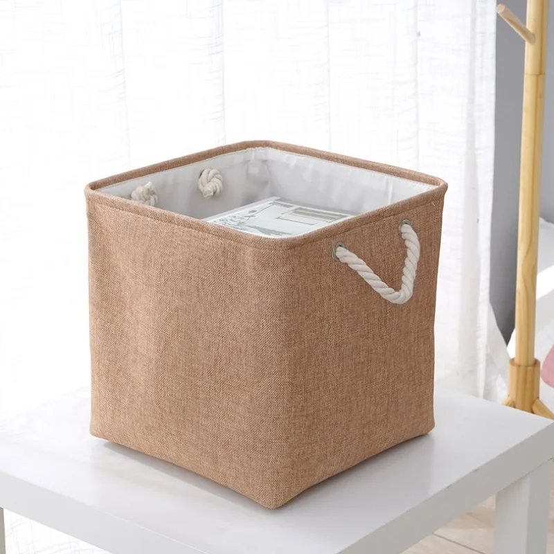 Large Capacity Linen Storage Basket, Foldable Laundry Hamper for Clothes, Simple Cloth Storage Box