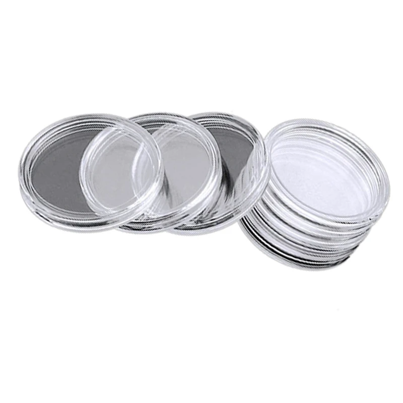 Boîte de rangement avec capsules pour pièces de monnaie, étui pour pièces de monnaie, conteneur pour pièces de monnaie, fournitures de collection, 40mm, 120 pièces