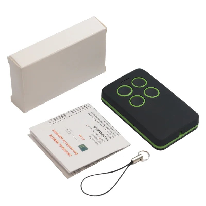 Abridor universal de porta de garagem, 4 botões, controle remoto, clonagem de portão elétrico, duplicador de chave, 286-868mhz
