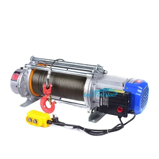 Hot Sale Copper Motor CDK Power Material Lifting Electric Hoist with Anti-Rotating Oil Rope