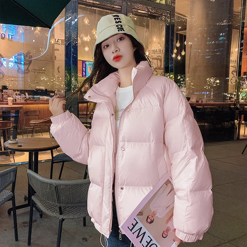 2024 New Bread Jacket Short Anti-season Down Cotton-padded Jacket Cotton-padded Jacket Women Korean Style Loose Winter Jacket